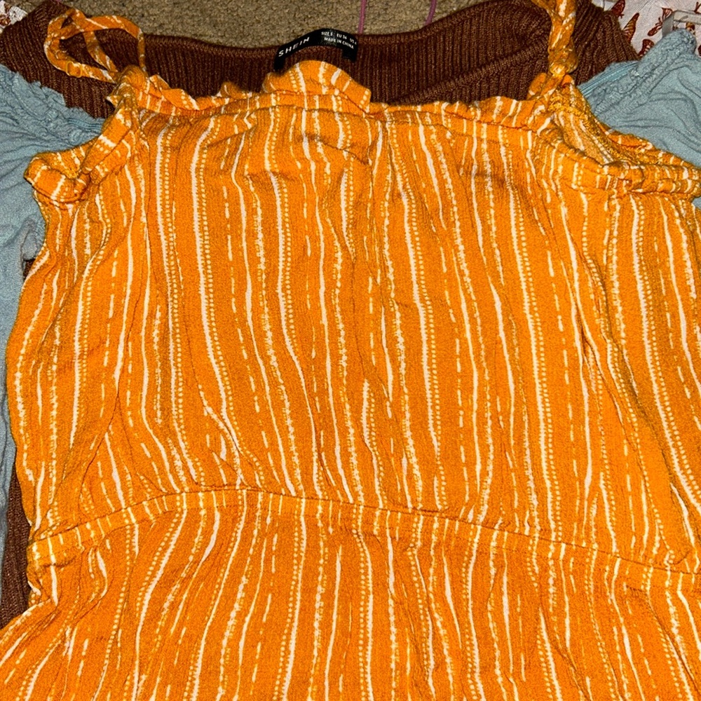 orange sun dress